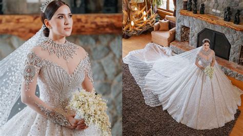 ara mina gown|WATCH: Ara Mina is a stunning bride in queen